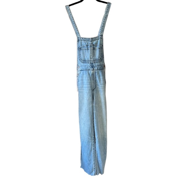 Joe’s Jeans New w Tag Wide Leg Denim Bib Overalls Captivate Wash XS - Picture 2 of 15